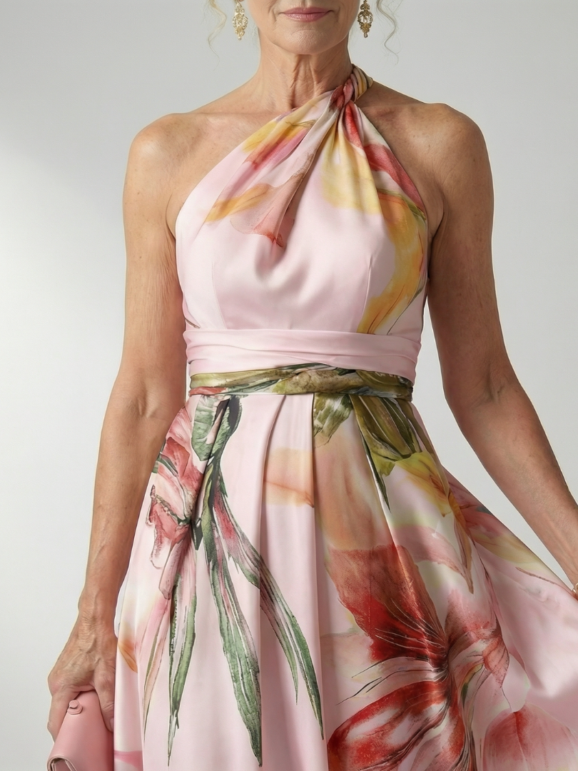 Light Floral Maxi Dress - Summer Elegant Breathable Boho Style