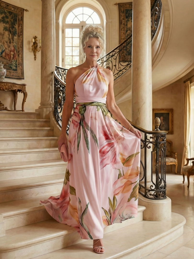 Light Floral Maxi Dress - Summer Elegant Breathable Boho Style