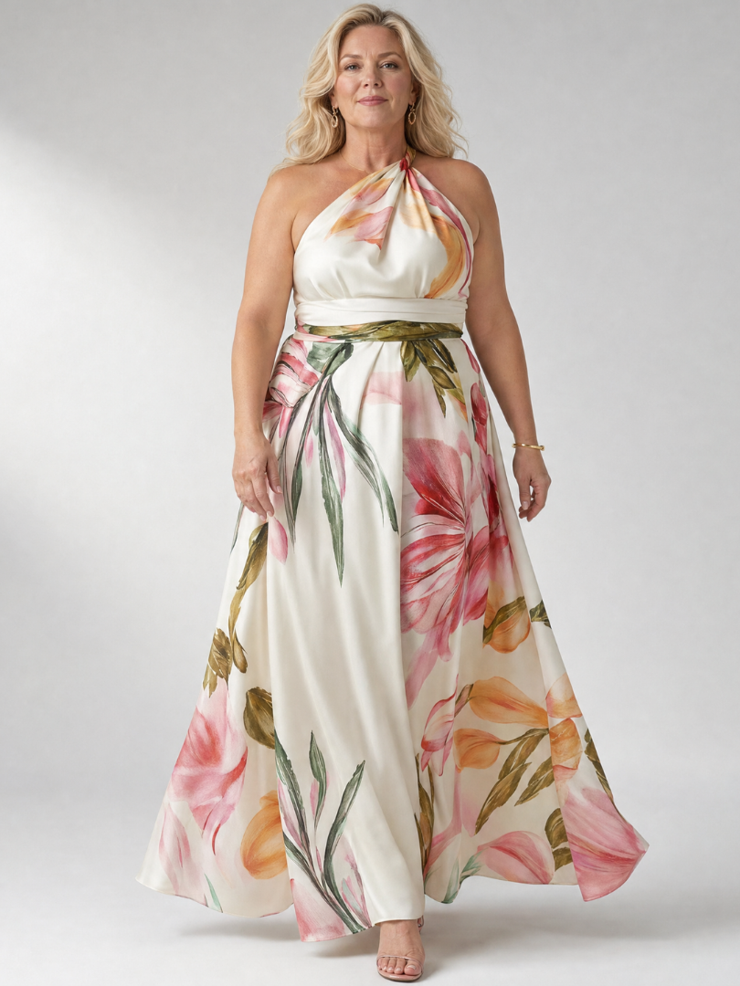 Light Floral Maxi Dress - Summer Elegant Breathable Boho Style