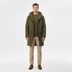 Zimowa Stylizacja z Parką i Swetrem