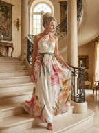 Light Floral Maxi Dress - Summer Elegant Breathable Boho Style