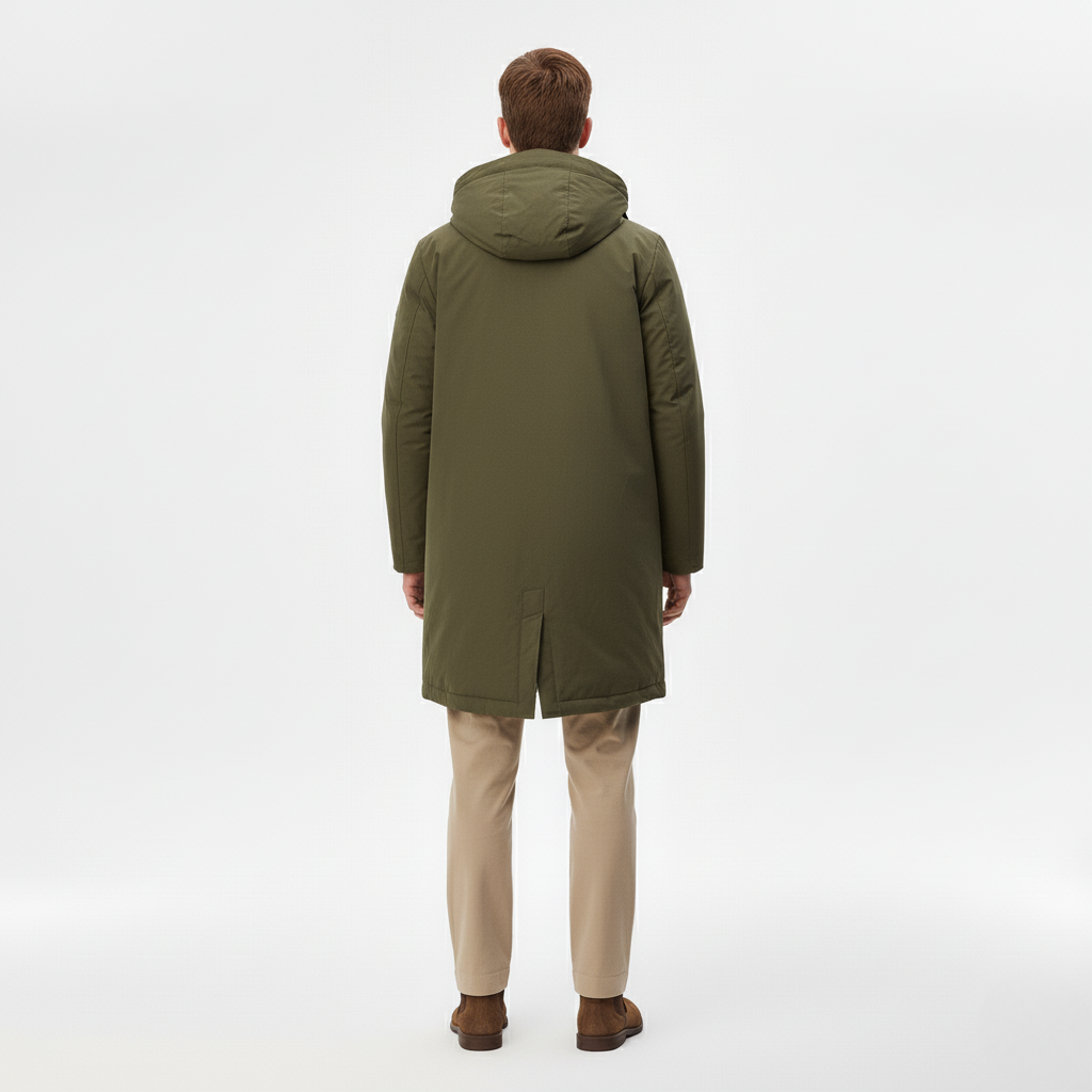 Zimowa Stylizacja z Parką i Swetrem