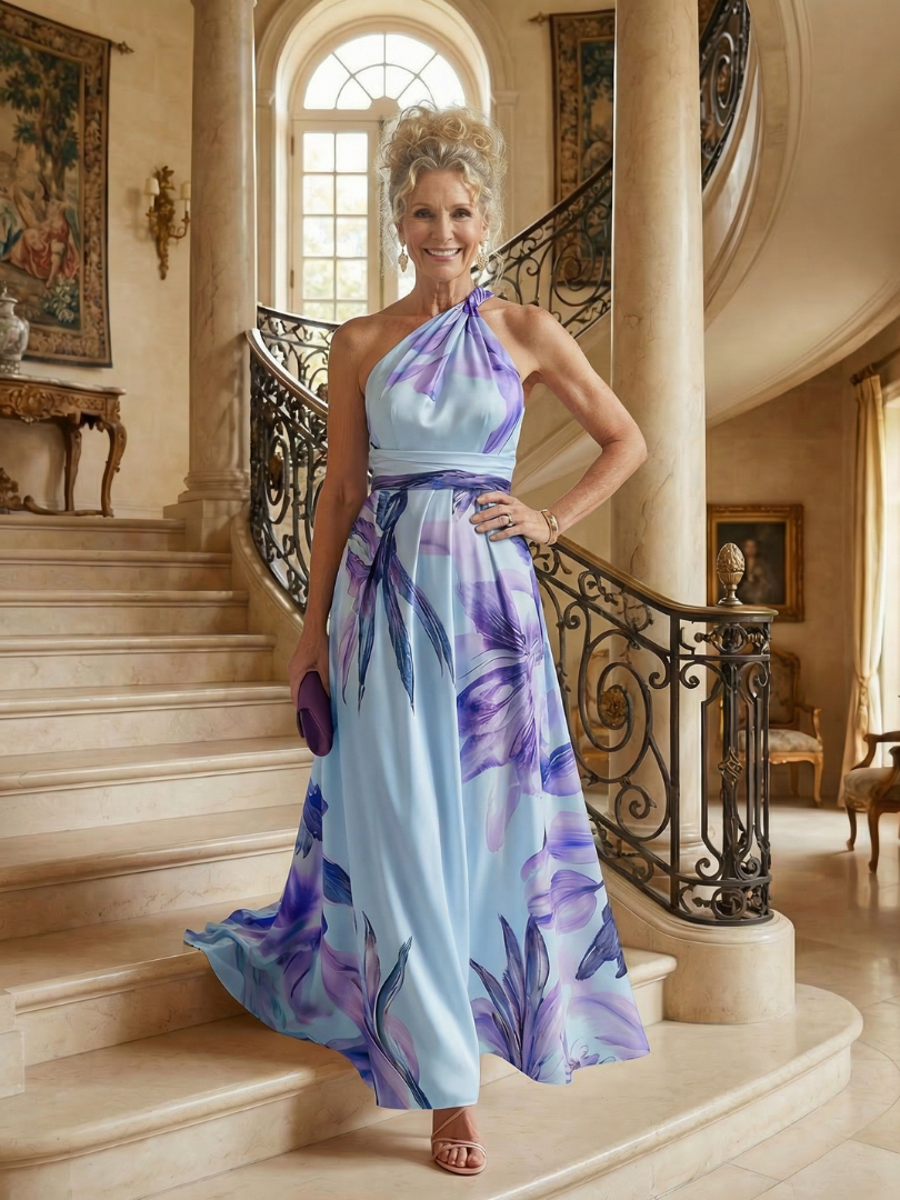 Light Floral Maxi Dress - Summer Elegant Breathable Boho Style