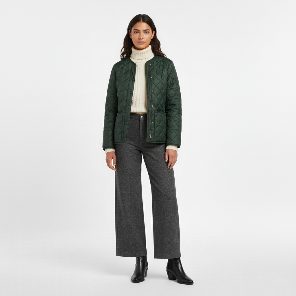 Lekka Pikowana Kurtka Zimowa