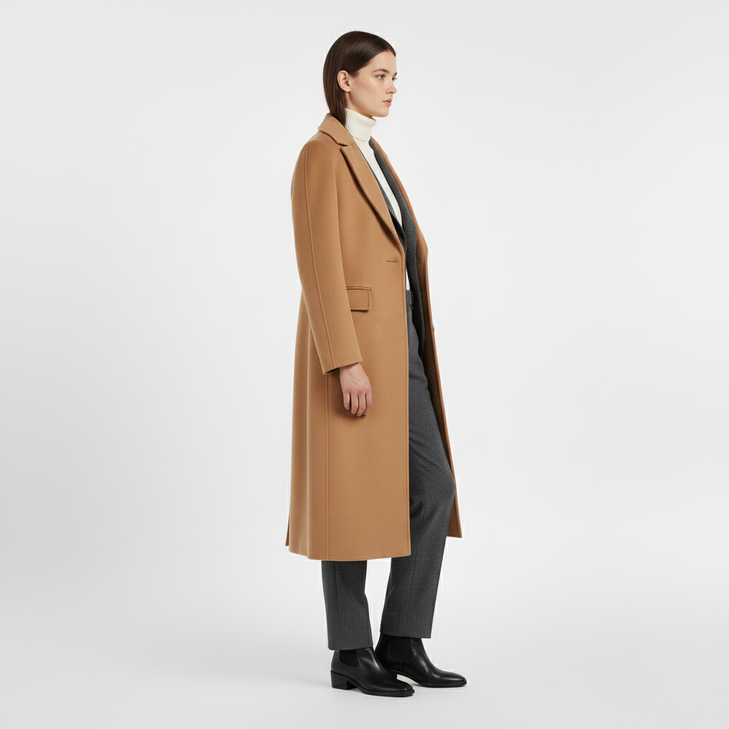 Dopasowany płaszcz zimowy