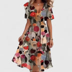 Floral Charm Mini Dress – Feminine Elegance with a Flowy Silhouette