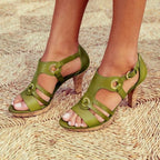 Elegant Women’s Heeled Sandals – Stylish Comfort with Supportive Design