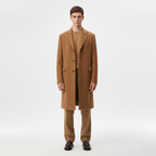 Długi Płaszcz Camelowy