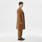 Długi Płaszcz Camelowy